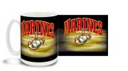Marines E.G.A. On Black Mug