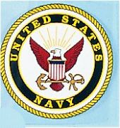 US Navy 4 Inch Round Decal Outside