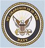 My Grandson Is In The Navy Decal