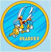 Seabees Decal 4 Inch Round Dec