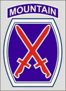 10th Mountain Logo Shield Decal 4 Inch