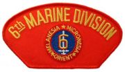 USMC 6th Division Patch