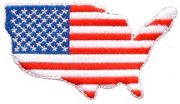 USA Flag Map Design