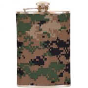 Stainless USMC Digital Flask  8 Oz