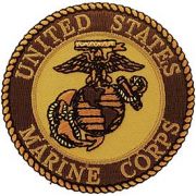 Patch-USMC Logo Desert