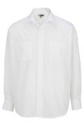 Men's 2-Pocket Broadcloth Long Sleeve Shirt