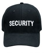 Security Cap Black with Embroidered Logo