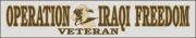 Decal- Operation Iraqi Freedom Veteran