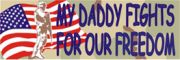 Daddy Fights for Freedom Decal