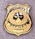 Gold Security Officer Badge