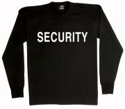 Long Sleeve Security T-Shirt 2 Sided Imprint