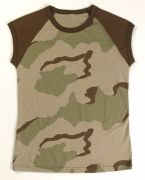 Ladies Tri-color Raglan Tee  Camo/ Brown 2- Tone