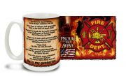 Firefighter Cross Prayer Mug
