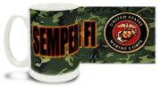 Marine Semper Fi Camo Mug