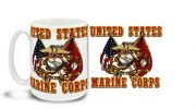 EGA With Marine Flag Mug