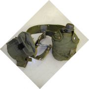 Used Utility Belt Kit w/Suspenders Canteen-Cover-M16 Pouch