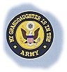My Granddaughter Is In The Army 3 3/8 Round Decal