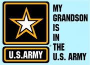 My Grandson Is In The Army Decal