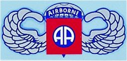 Airborne AA With Wings 10 Inch Decal
