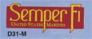 Semper Fi -US Marines Outside Decal