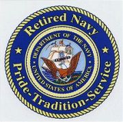 Retired Navy Pride-Tradition- Service Decal