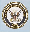 My Granddaughter Is In The Navy Decal