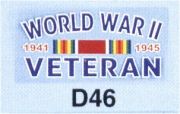 World War II Veteran With Ribbon Decal