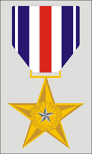 Silver Star Decal