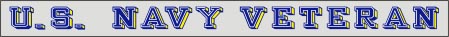 US Navy Veteran Window Strip  18 Inch