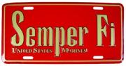 USMC With Semper FI License Plate