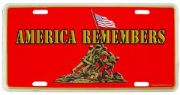 USMC America Remembers License Plate