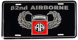 Army 82nd Airborne License Plate