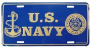 USN Logo License Plate