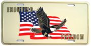 Enduring Freedom License Plate