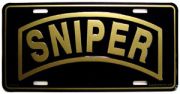 Sniper License Plate