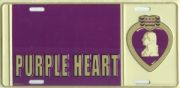 Purple Heart Medal License Plate