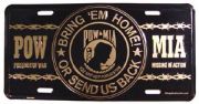 POW MIA Gold License Plate