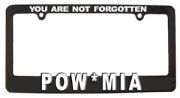 Pow Mia License Plate Frame  Plastic