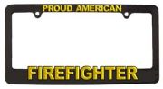 Firefighter License Plate Frame