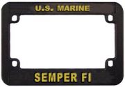 USMC Semper Fi Motorcycle Lic  Frame
