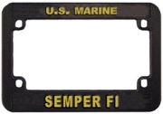 USMC Semper Fi Motorcycle Lic  Frame