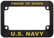 USN Motorcycle License Plate Frame