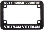 Vietnam Vet Motorcycle License Frame