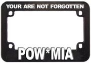 POW MIA Motorcycle License Frame