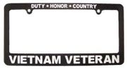 Vietnam Vet Duty Honor Country License Plate Frame