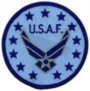 Patch- USAF Round Logo With Wings