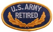 Patch- Army Retired Oval