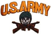 Patch- Army Skull With Rifle