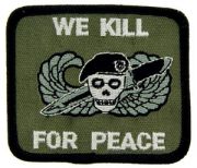 Patch-We Kill For Peace