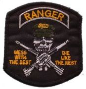 Patch-Army Ranger Mess With Best Black